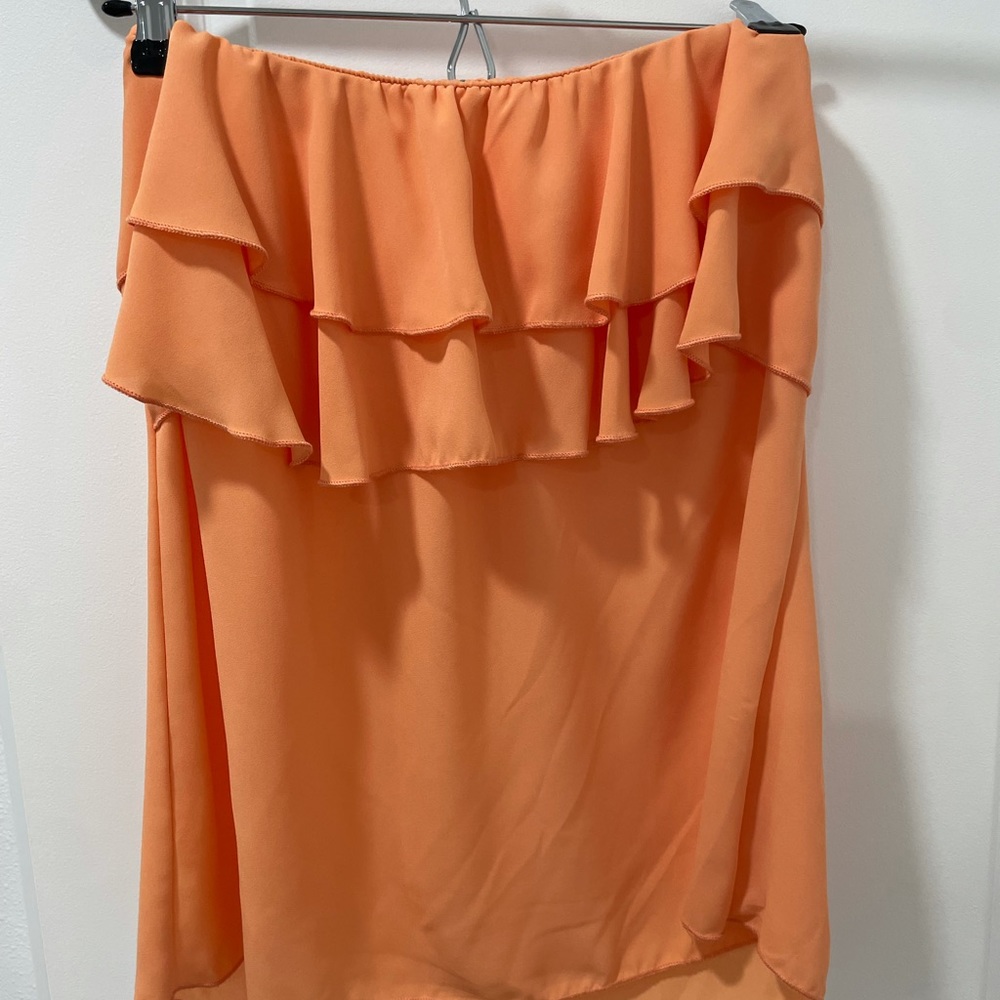Yoon Me Strapless Ruffled Top
